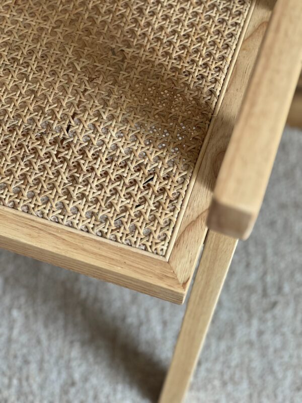 Chaise en cannage bois naturel