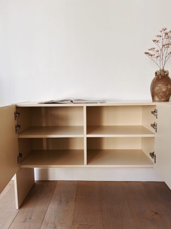 Meuble enfilade space design retro creme