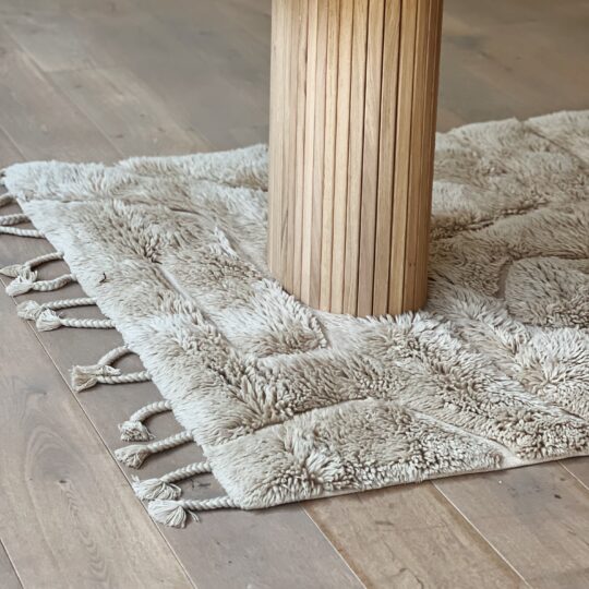 Tapis laine beige