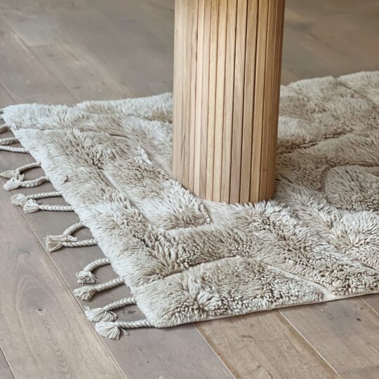 Tapis laine beige