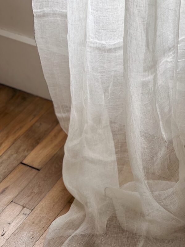 Rideau voilage simple blanc