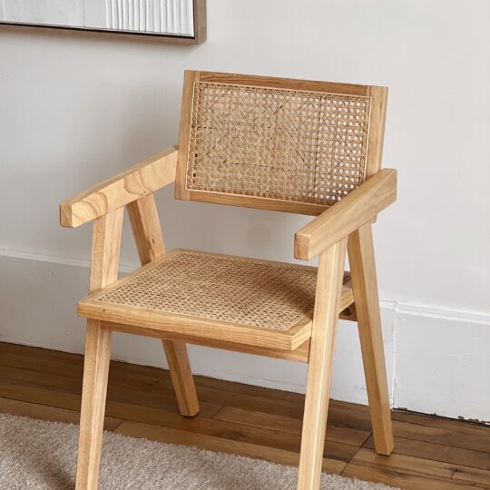 Chaise cannage