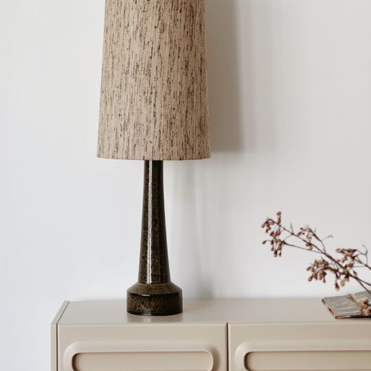 Lampe en grès vintage
