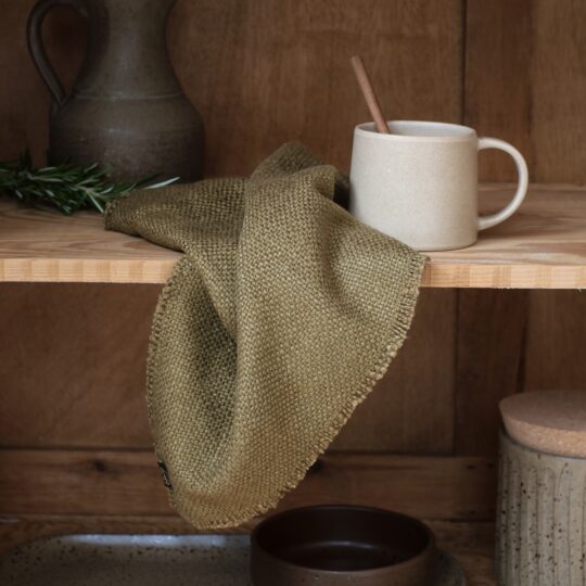 set de table vert olive