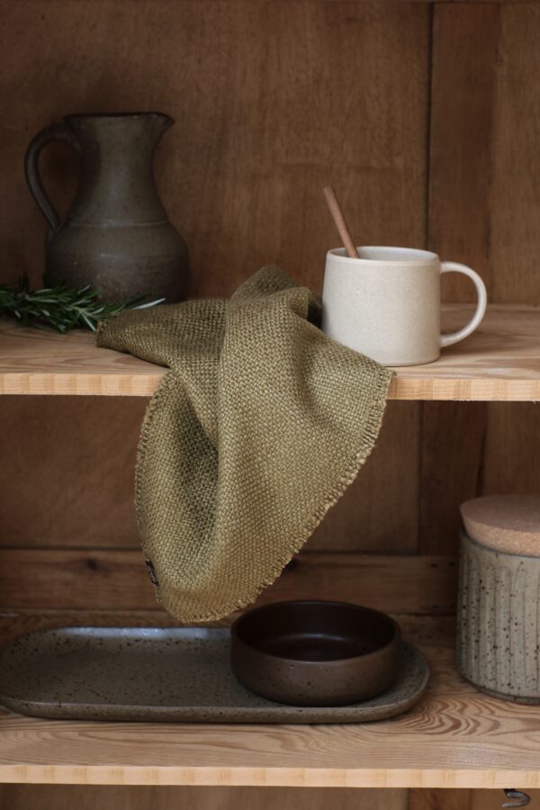 set de table vert olive