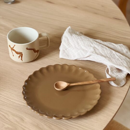 Assiette à dessert fleur – Image 3