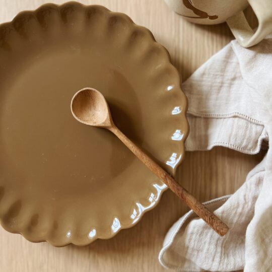 Assiette à dessert fleur – Image 4