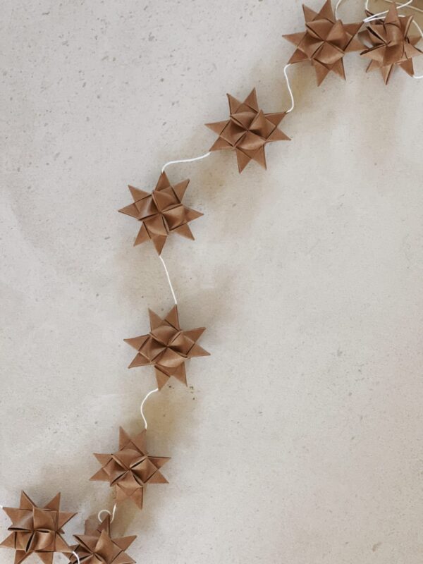 Guirlande de noel en origami
