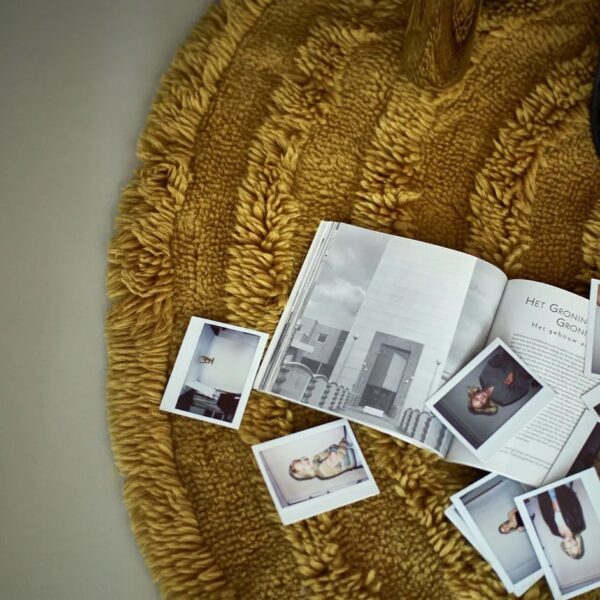 tapis rond en laine