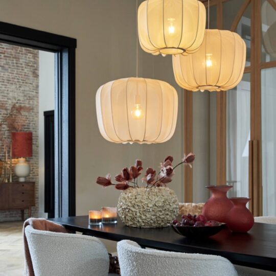 Suspension luminaire en voile