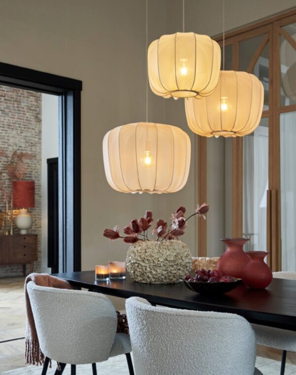 Suspension luminaire en voile