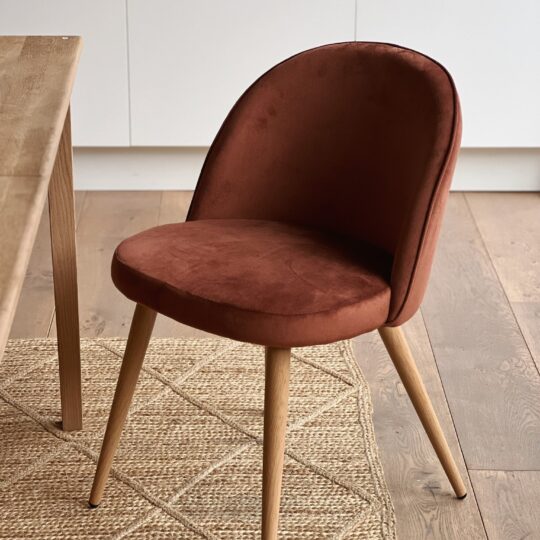 chaise velours