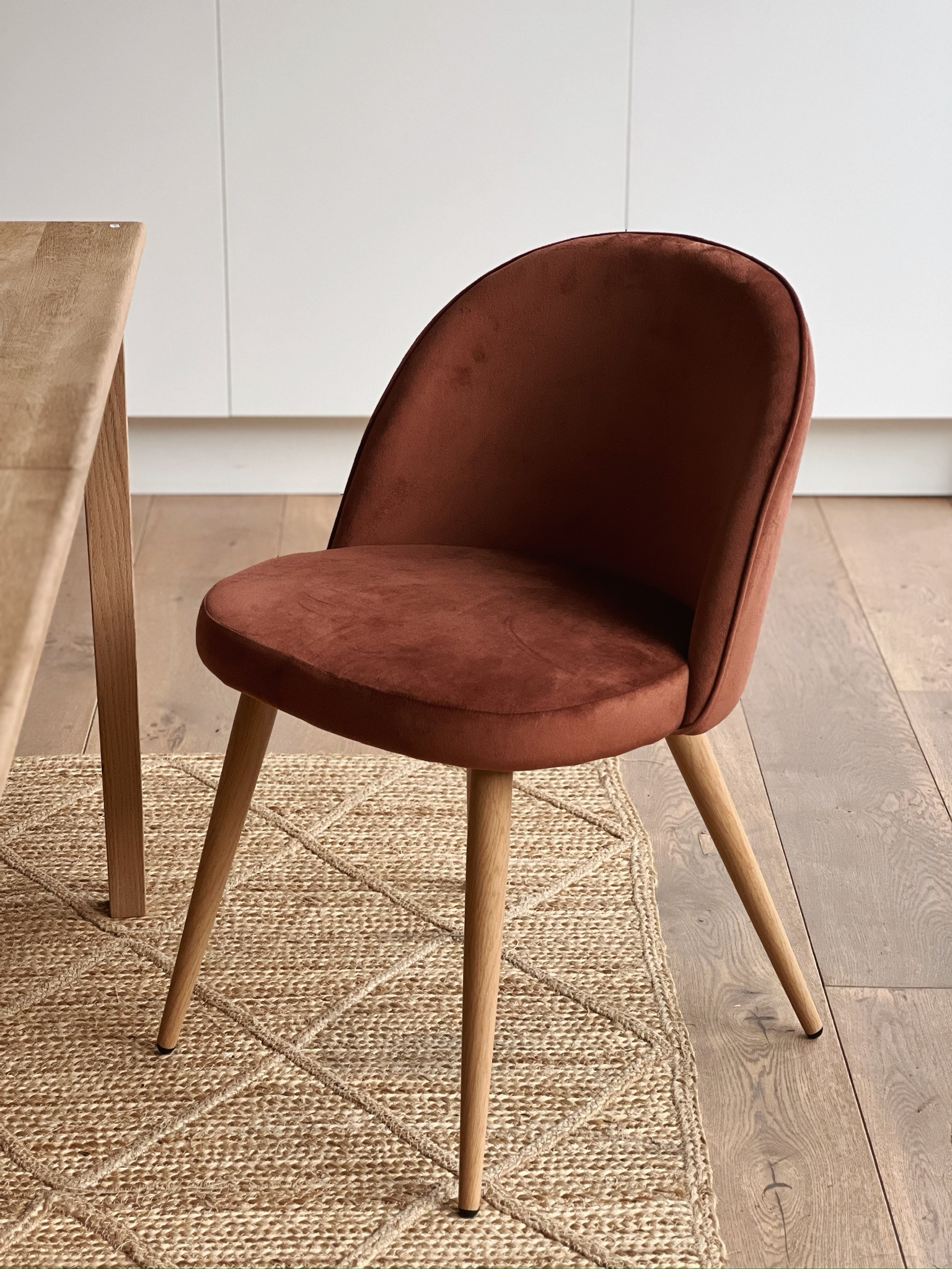 chaise velours