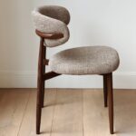 chaise scandinave en tissu