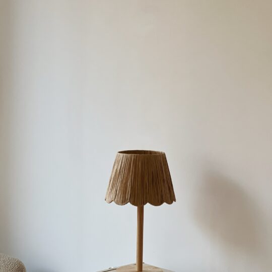 lampe abat jour en raphia