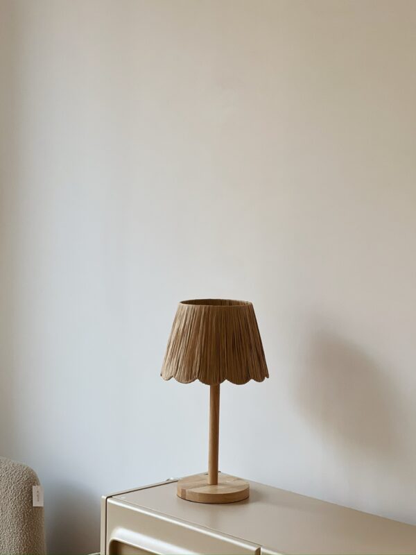 lampe abat jour en raphia