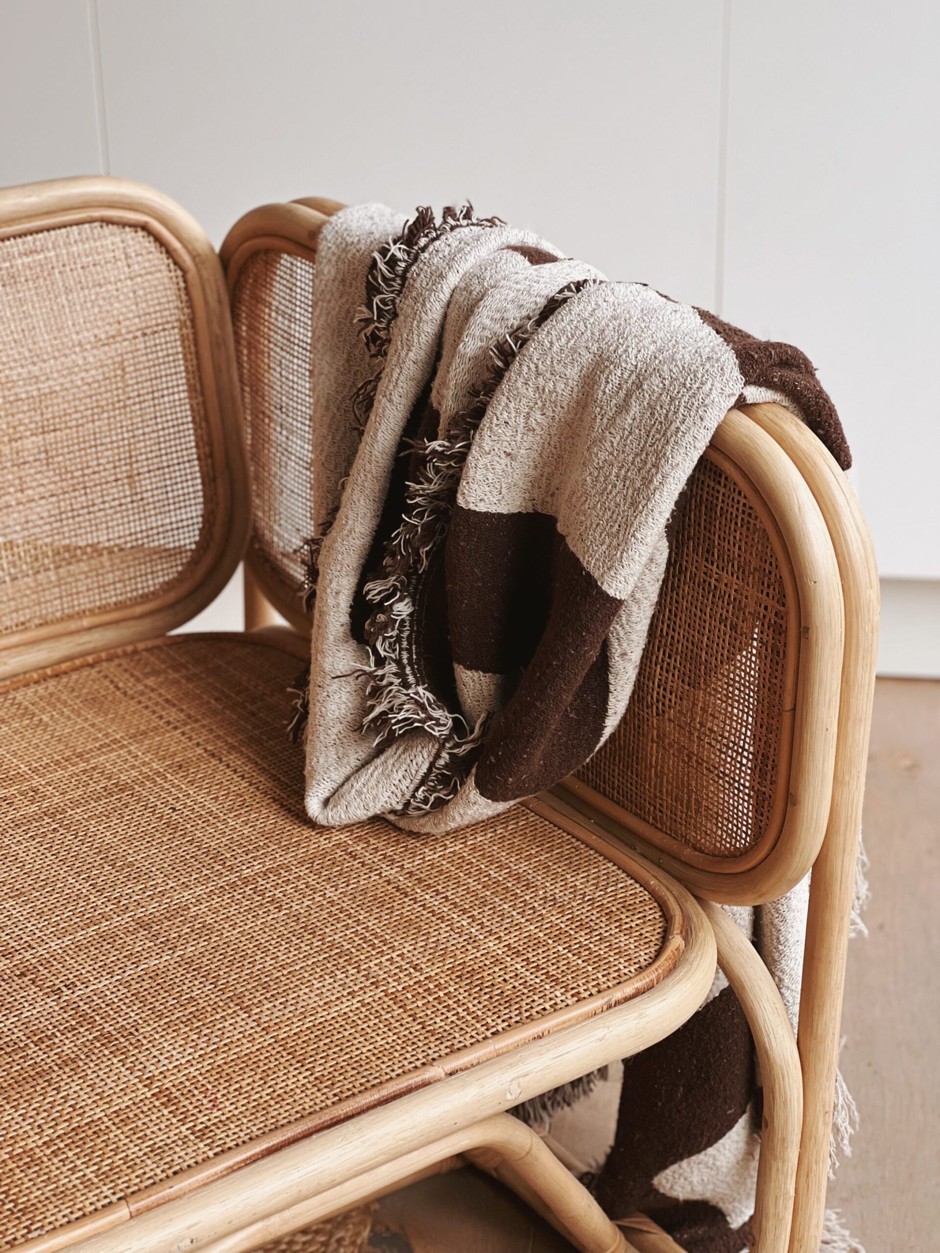 Plaid deco marron