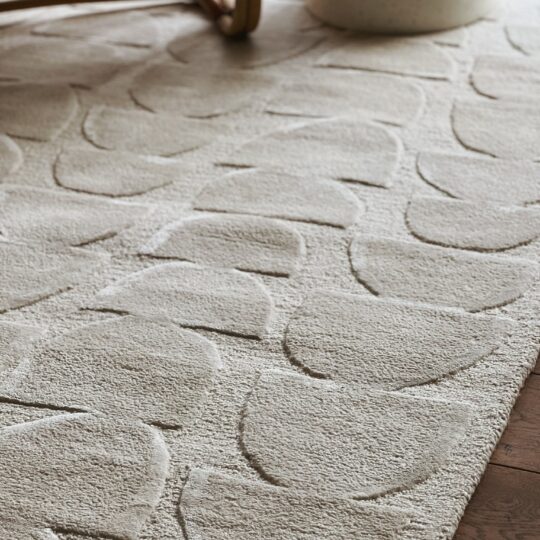 tapis blanc casse