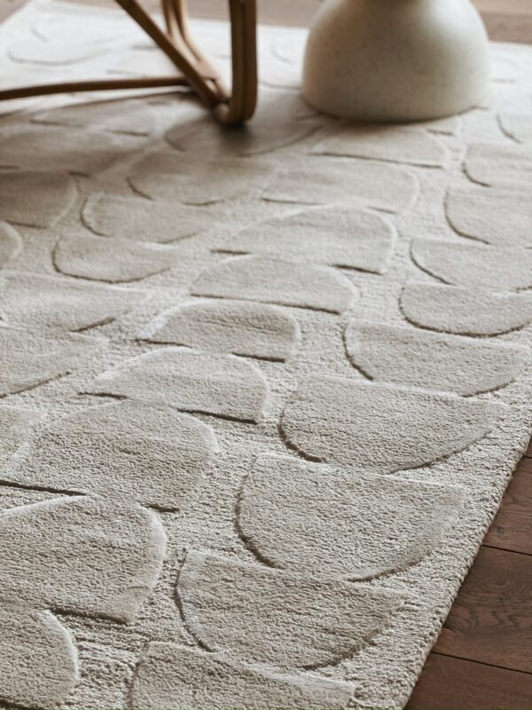 tapis blanc casse