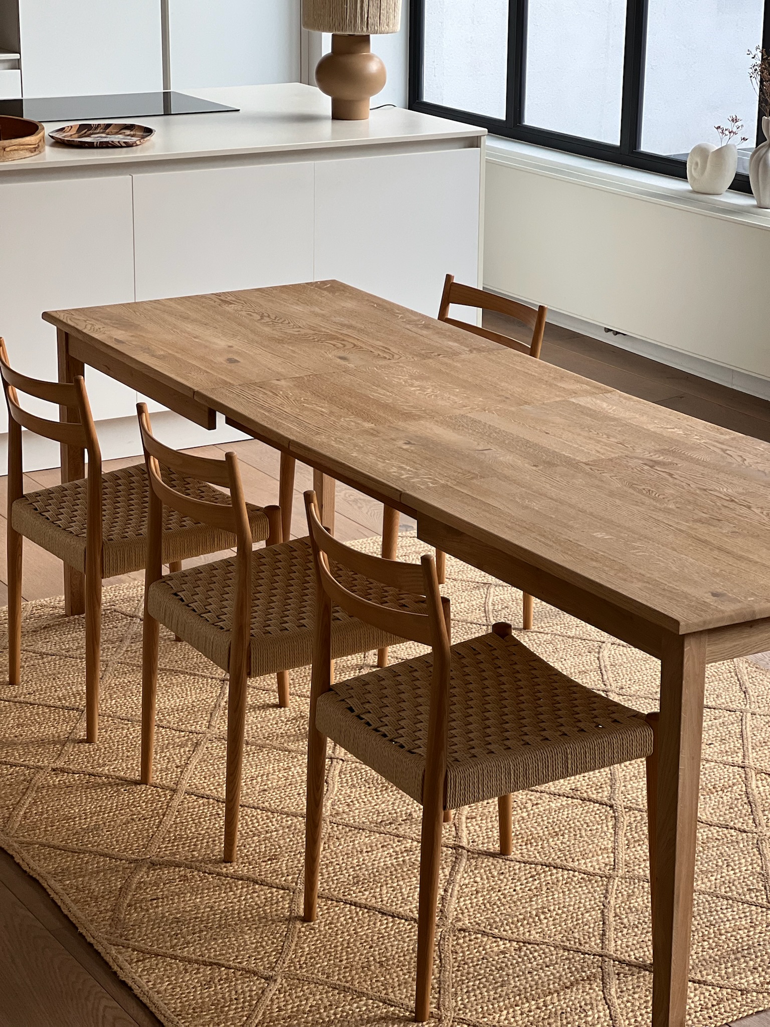Table de cuisine en chêne