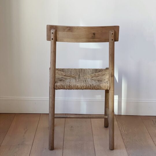 chaise rotin et bois