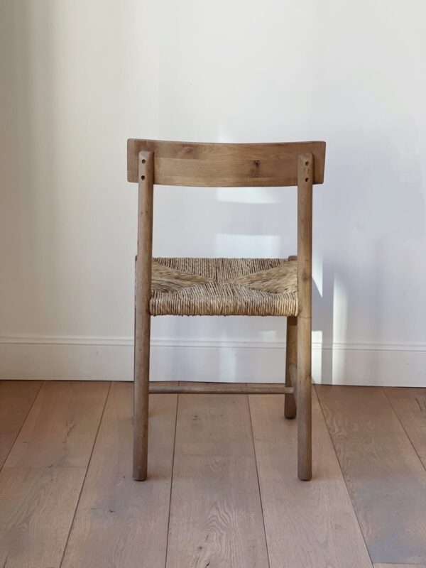 chaise rotin et bois
