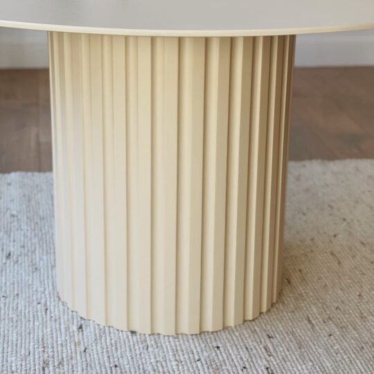 table rond pied central