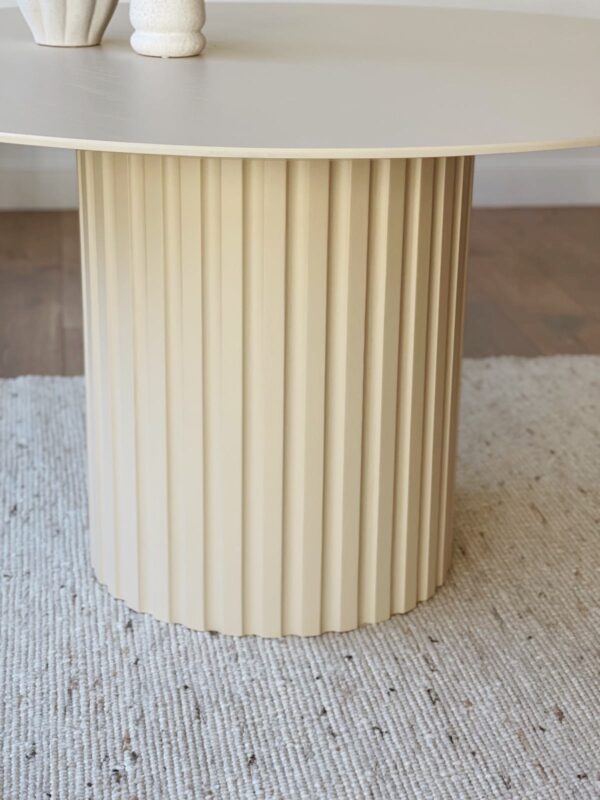 table rond pied central