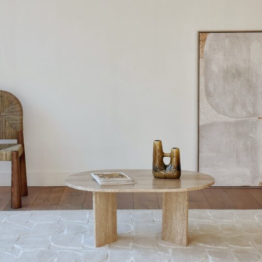 table basse travertin