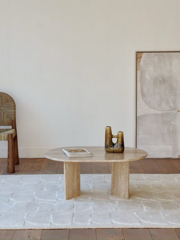 table basse travertin