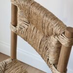 chaise en bois rotin