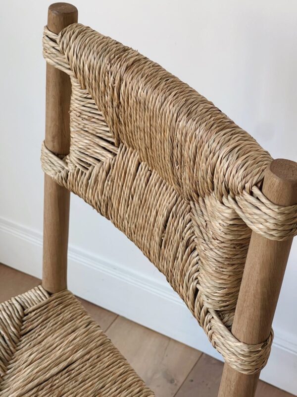 chaise en bois rotin