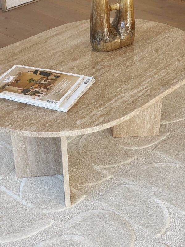 table travertin basse