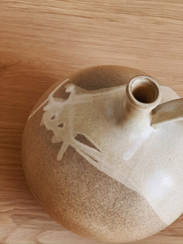 vase céramique beige