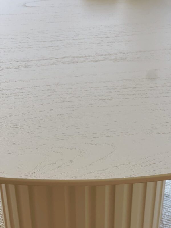 table ronde sur pied central