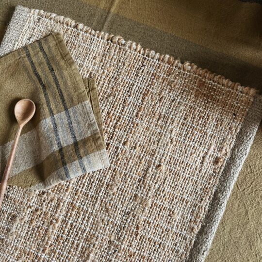 set de table en toile de jute