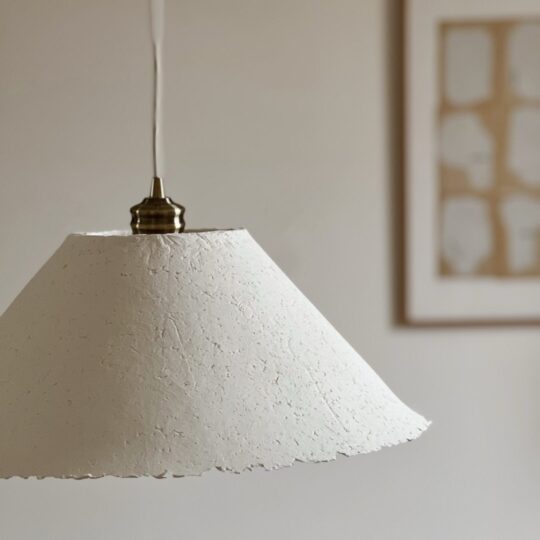 Suspension luminaire papier maché