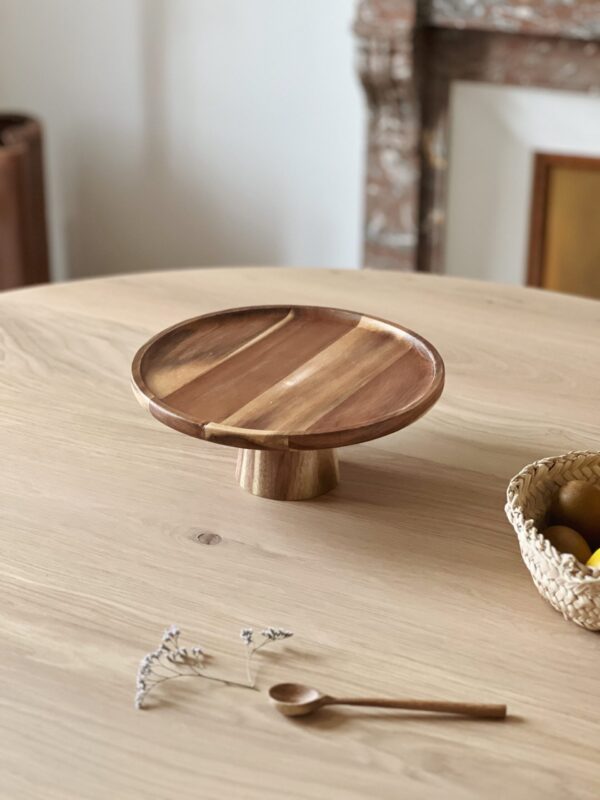 Plat à cakes en bois