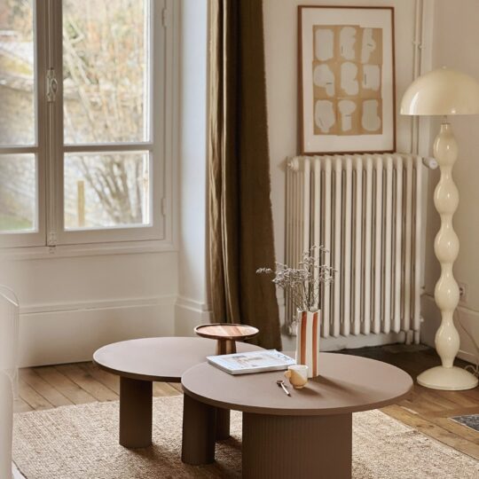 Table basse taupe