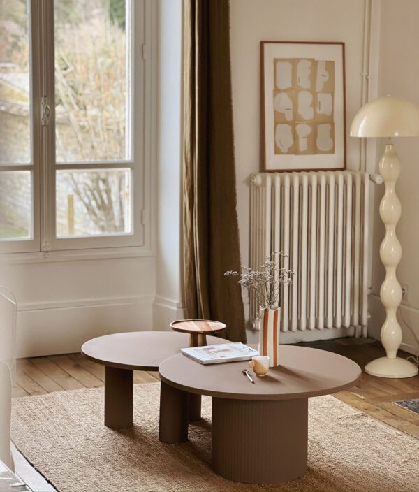 Table basse taupe