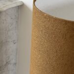 Lampe de sol tissu bouclette