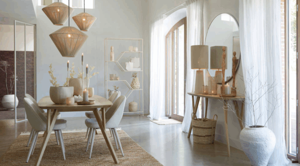 Suspension luminaire corde