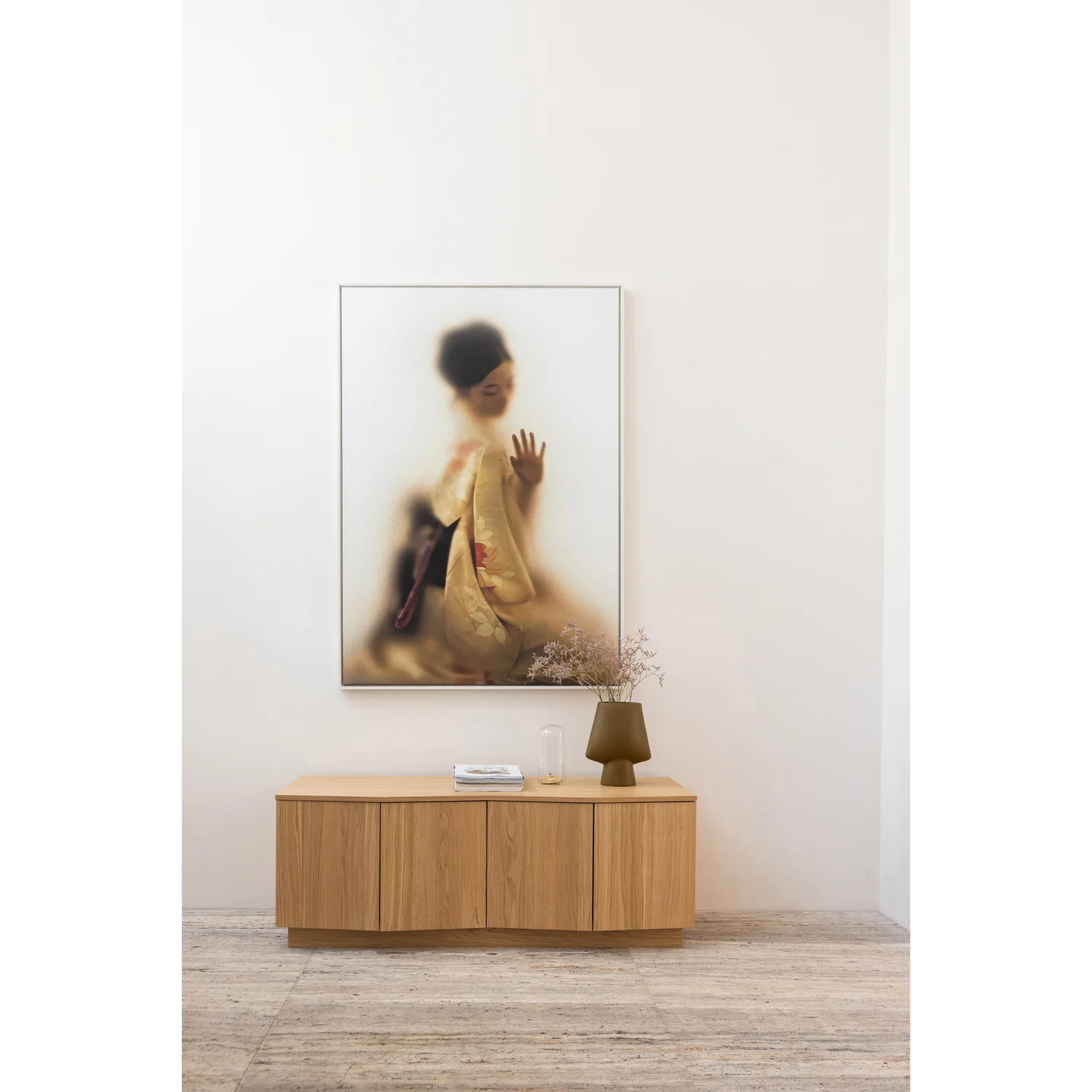 Meuble tv chêne clair