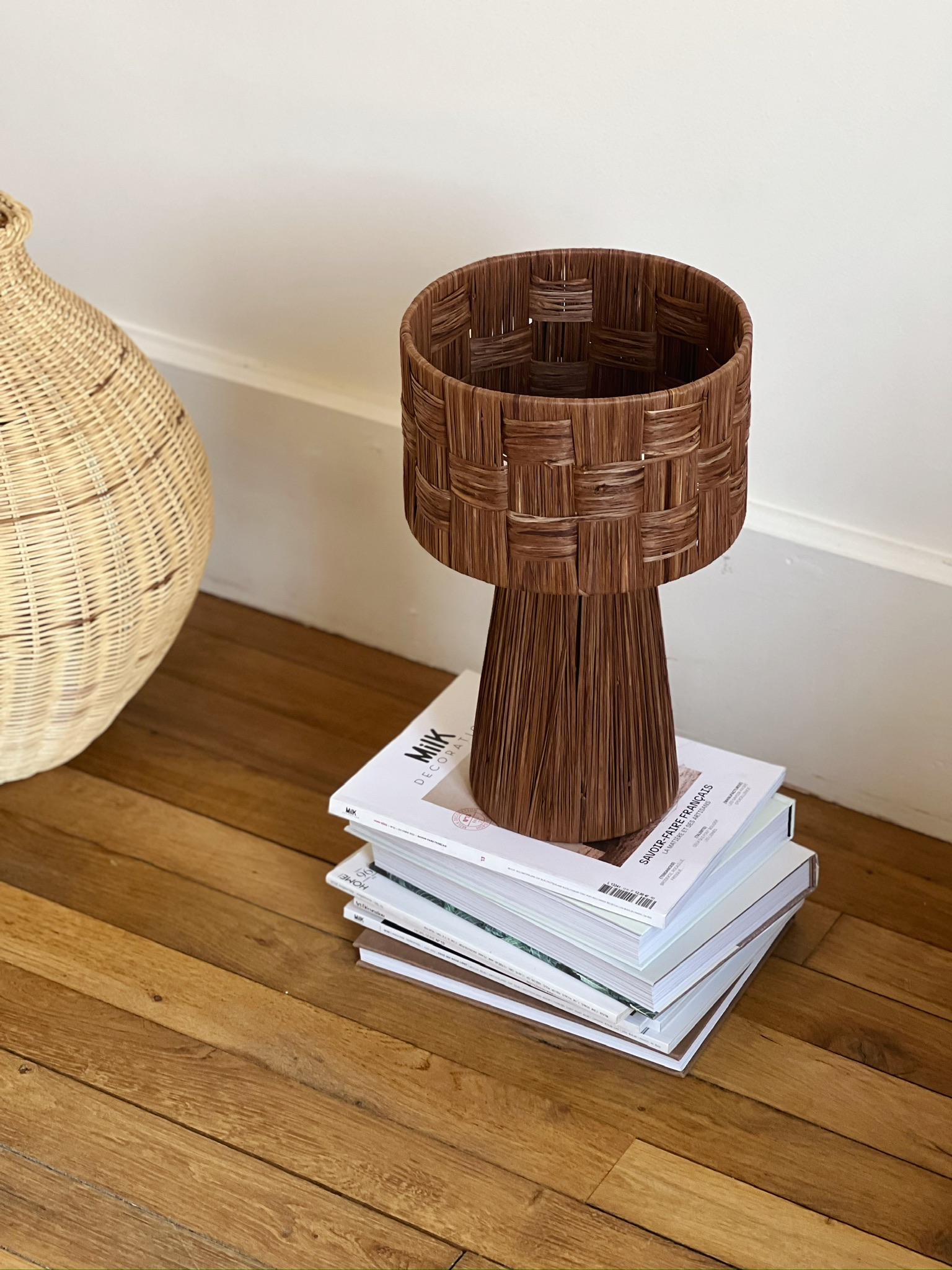 lampe en raphia