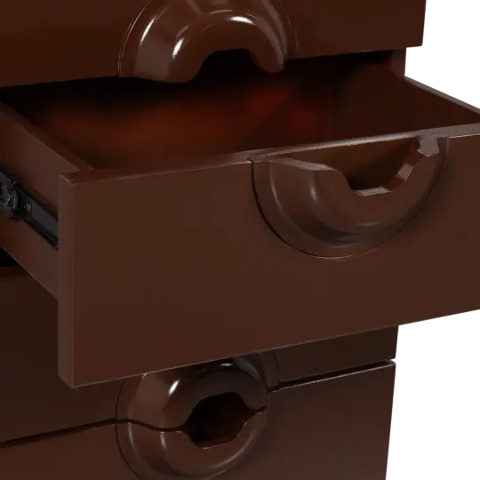 Chiffonnier en métal marron