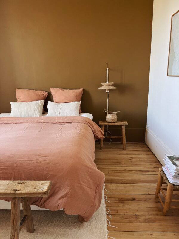 housse de couette rose