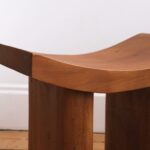 Tabouret japonais en bois brut