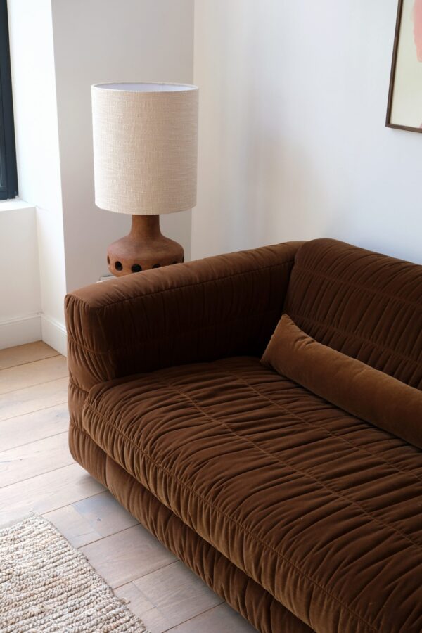 canapé velours retro