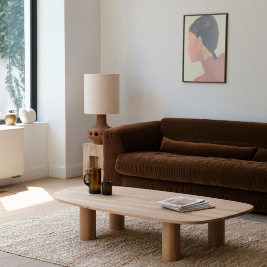 table basse en chêne