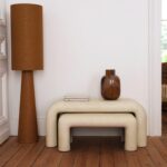 table basse effet béton ciré